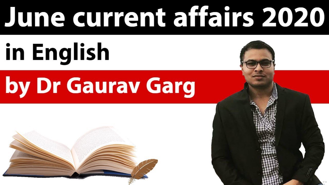 June 2020 Current Affairs in English by Dr Gaurav Garg - DEMO VIDEO
