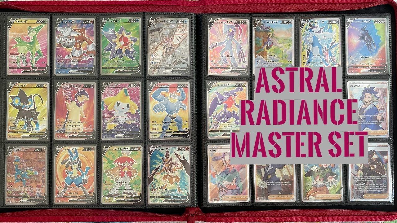 Pokemon Astral Radiance Complete Master Set - 374 Cards + 7 Exclusives - Gold Palkia & Dialga VSTAR