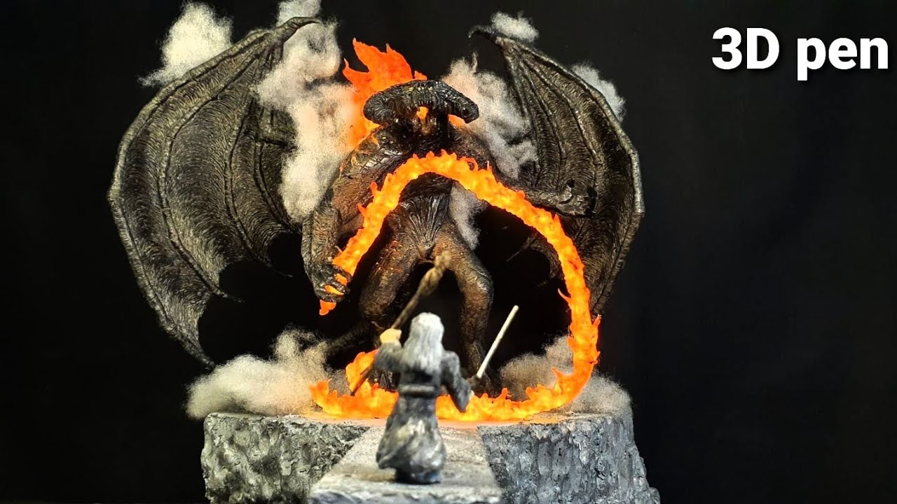 [3D pen] 3D펜으로 만든 발록 vs 간달프 : How to make Balrog vs Gandalf the Grey
