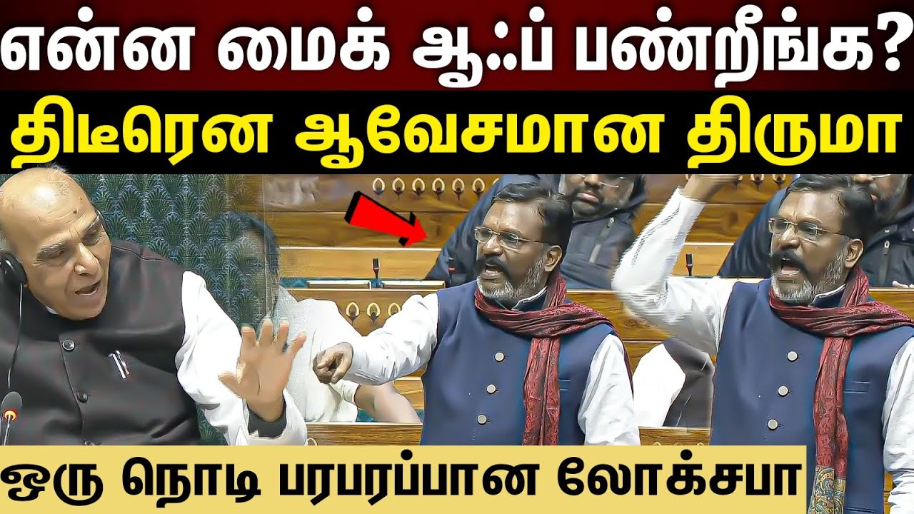 Thirumavalavan speech | நாடாளுமன்றத்தில் அம்பேத்கர்...திருமா சொன்ன வார்த்தை