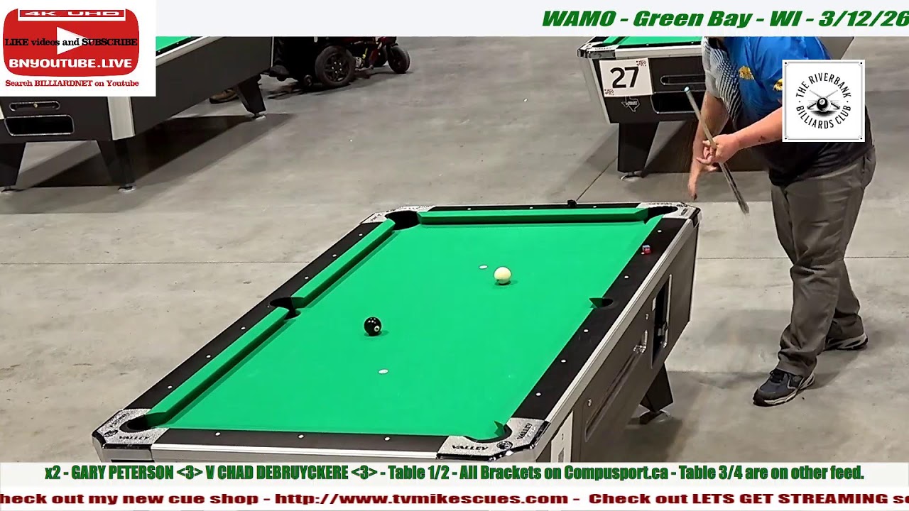 WAMO - Div 1 Finals - GARY PETERSON V CHAD DEBRUYCKERE - Green Bay Wi - 3/12/26