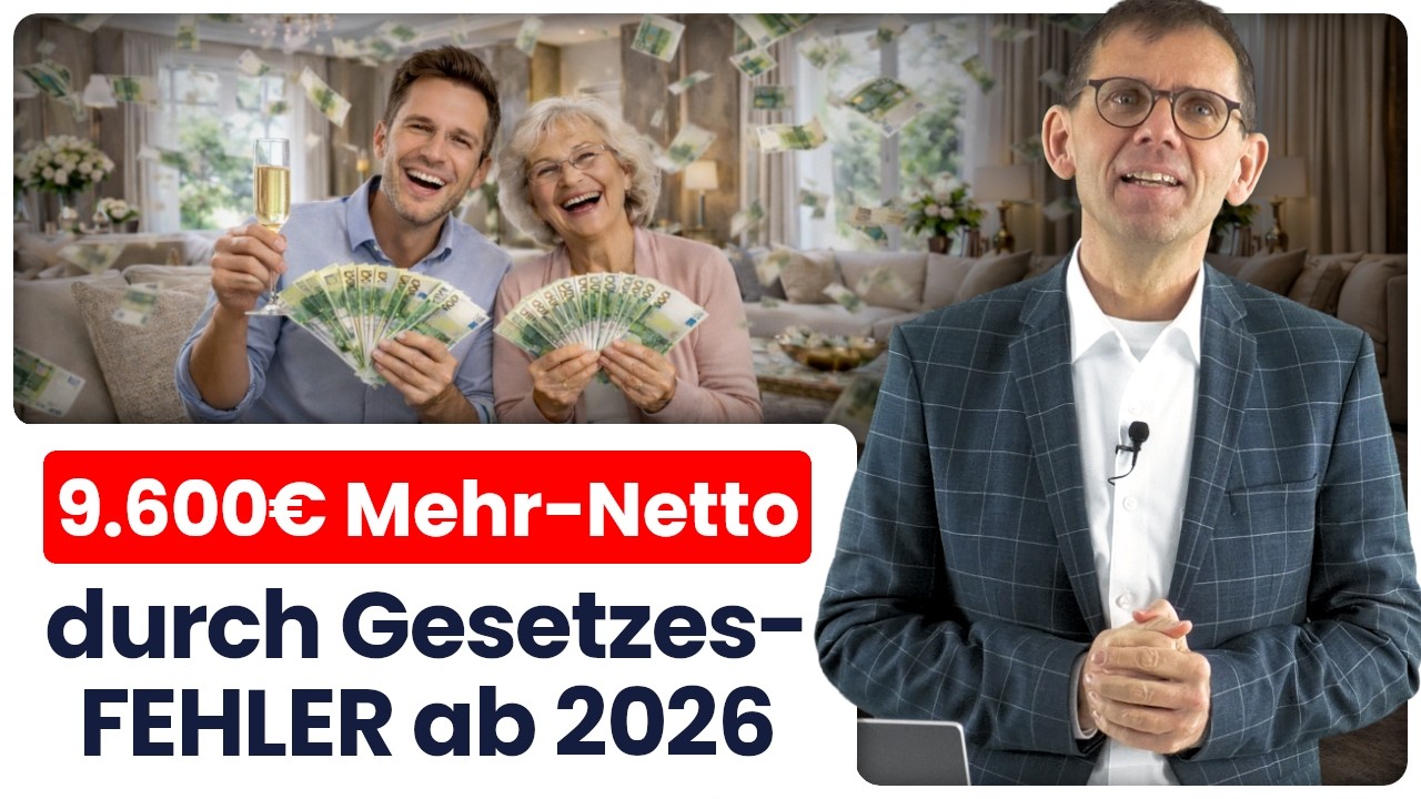 Aktivrente 2026: 24.000 € STEUERFREI pro Jahr – Steuergestaltung für JUNG & ALT | GESETZES-HAMMER