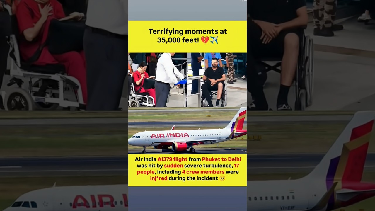 Air India Flight Hit by Severe Turbulence Mid-Air!17 Inj*red