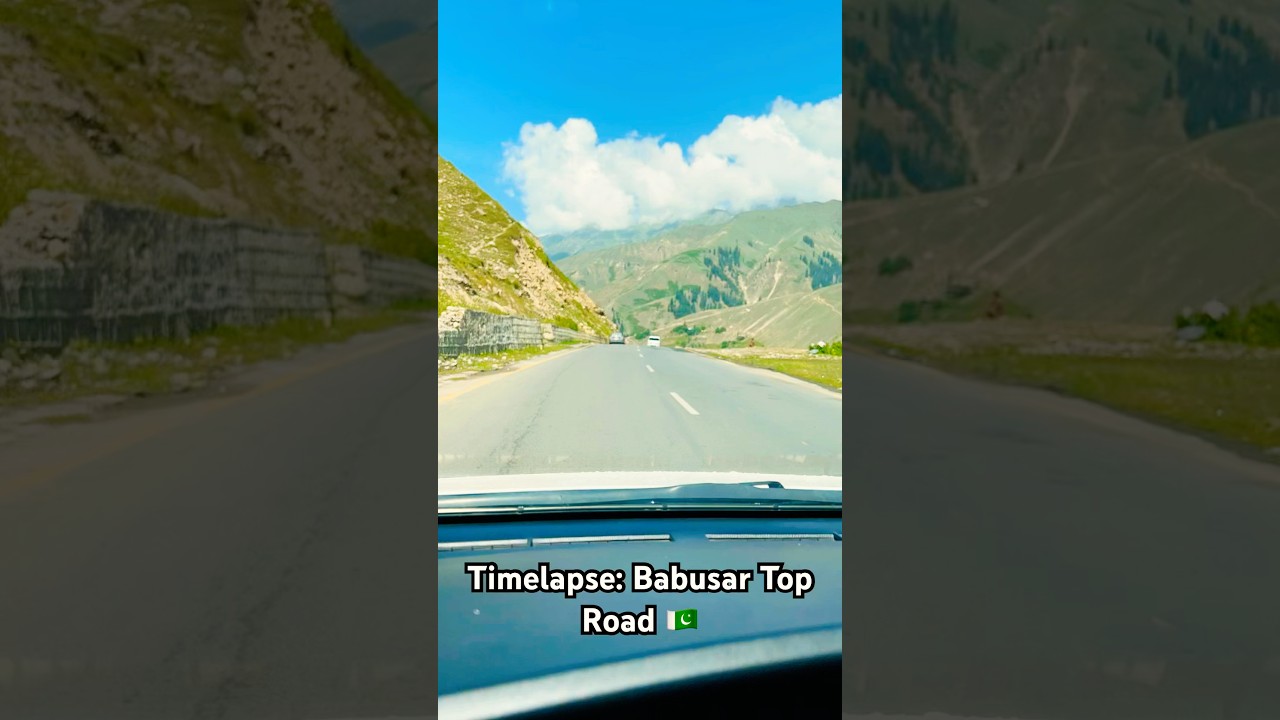 Babusar Top to Naran | Scenic Mountain Drive in Pakistan 🇵🇰⛰️ Timelapse #Shorts #TravelVibes