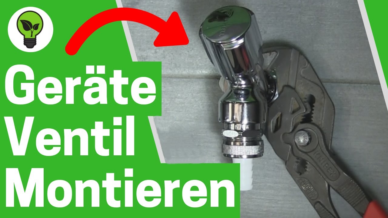 Geräteventil Einbauen ✅ TOP ANLEITUNG: Wie Anschluss für Waschmaschine & Spülmaschine Austauschen???
