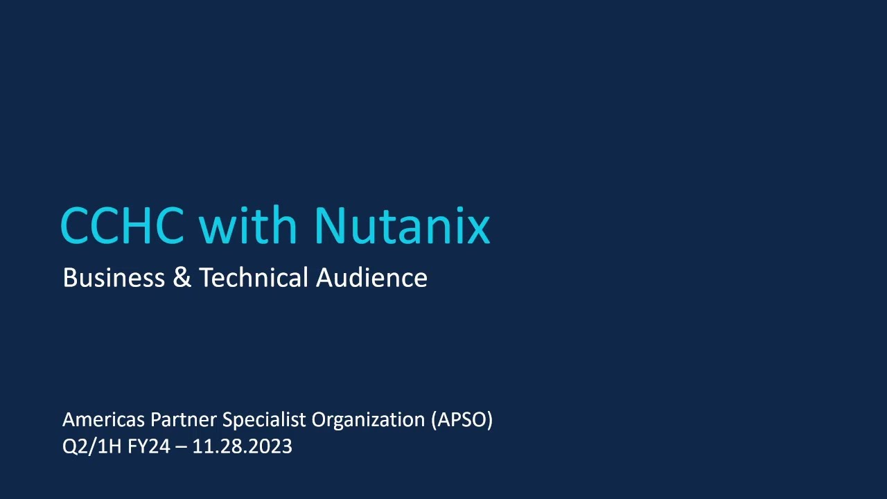 Introduction to Cisco Compute HyperConverged with Nutanix