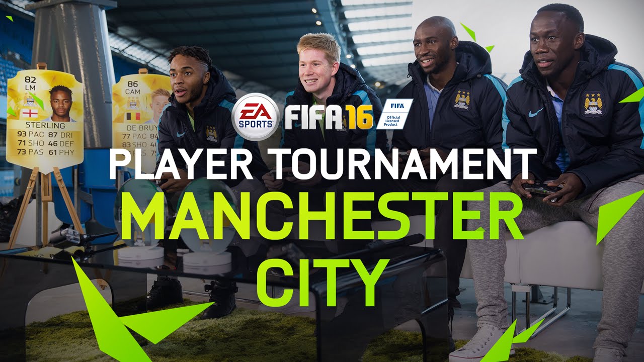 FIFA 16 - Manchester City Player Tournament - Sterling, De Bruyne, Mangala, and Sagna
