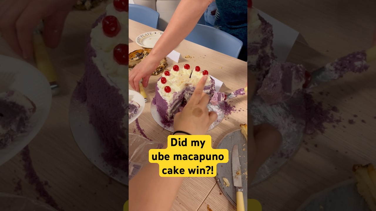 What happened to my ube-macapuno cake at work?