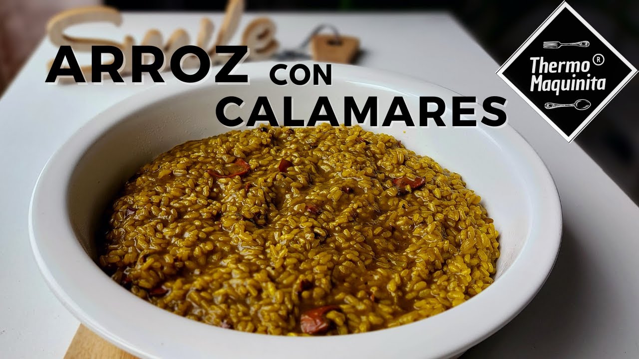 ARROZ con CALAMARES en su TINTA con THERMOMIX