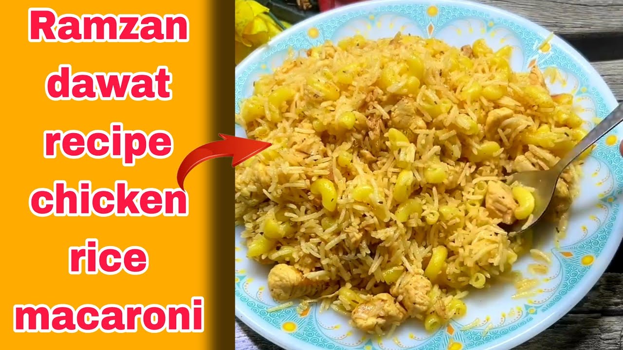 How to make chicken macaroni rice recipe|chicken macaroni recipe| #chickenmacroni #rice 