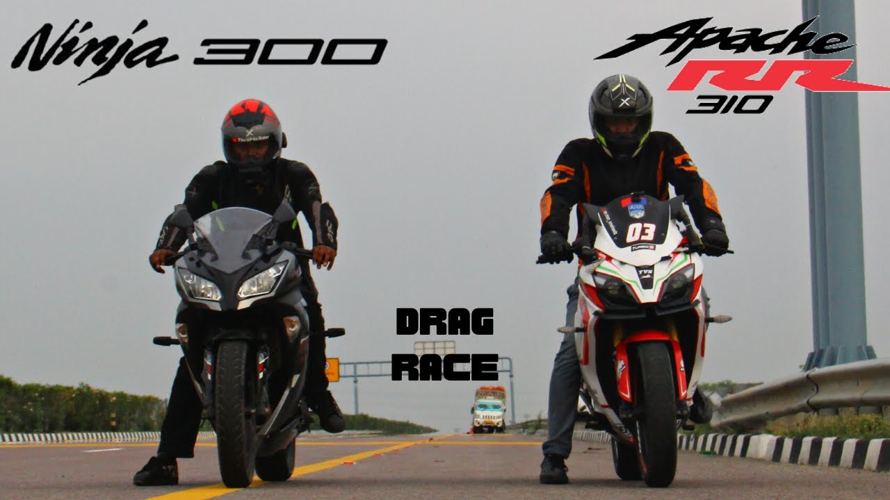 Ninja 300 BS6 vs Apache RR 310 B6 Long Race