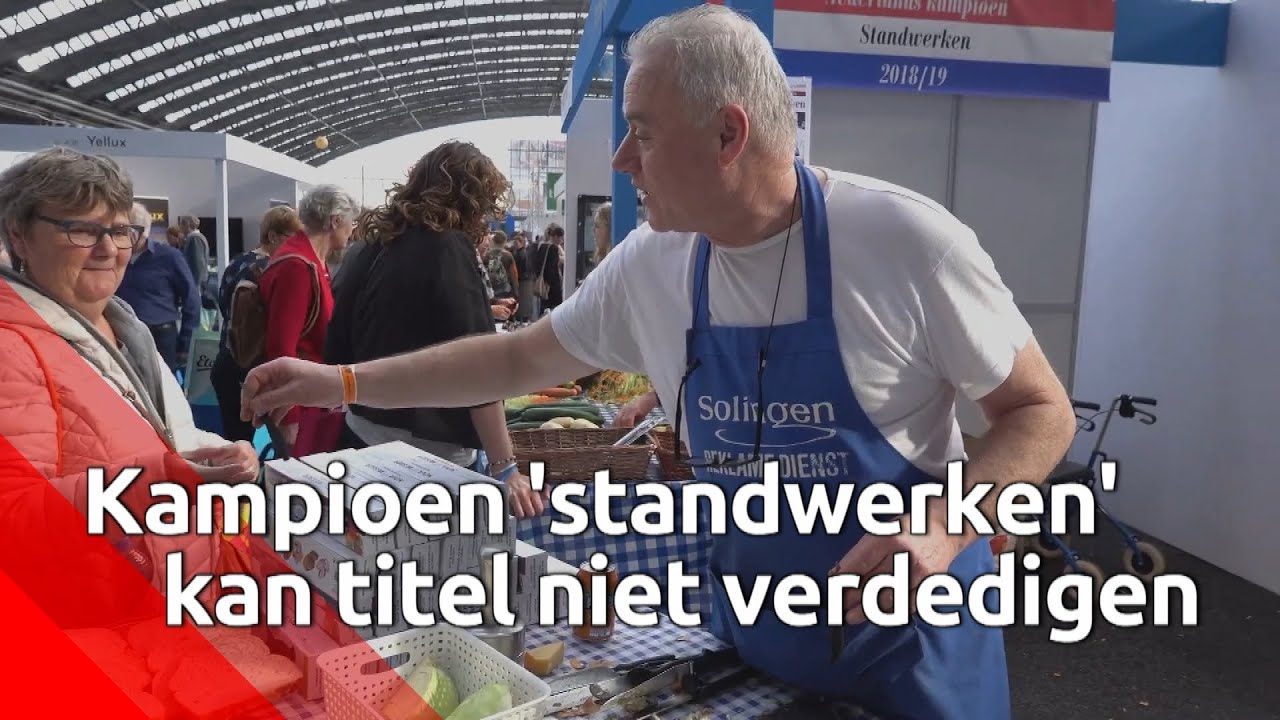 Marktkoopman Paul Bol kan zijn titel als kampioen standwerker niet verdedigen