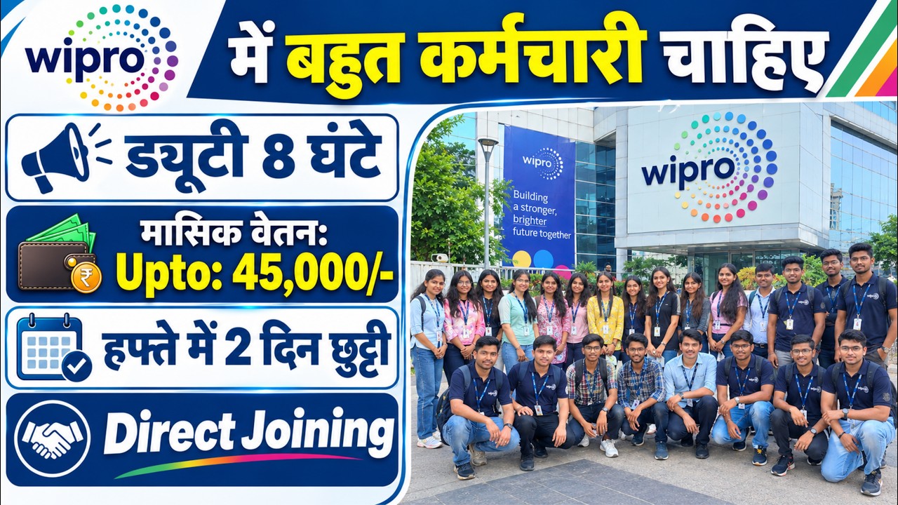 Wipro Recruitment 2026 | Wipro Job Vacancy 2026 | Private company Job Vacancy 2026