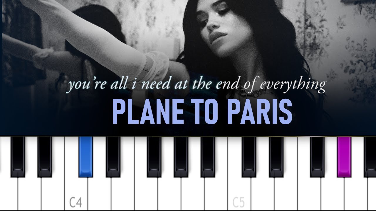 Nessa Barrett - plane to paris (Piano tutorial)