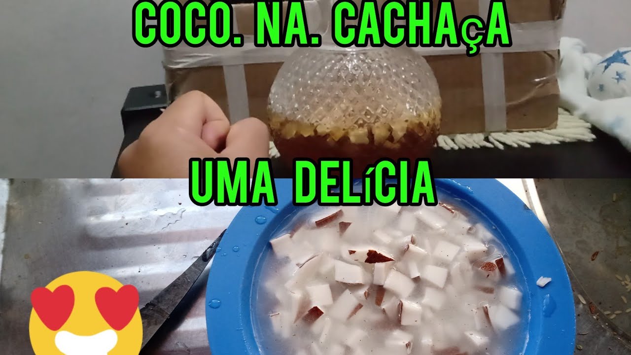 como fazer uma bebida  muito gostosinha 😋 cachaça com coco