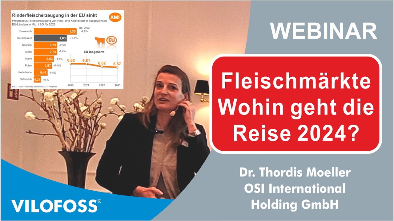 Fleischm&auml;rkte - Wohin geht 2024 die Reise? - Dr. Thordis Moeller - Fachgespr&auml;ch Jan. 2024