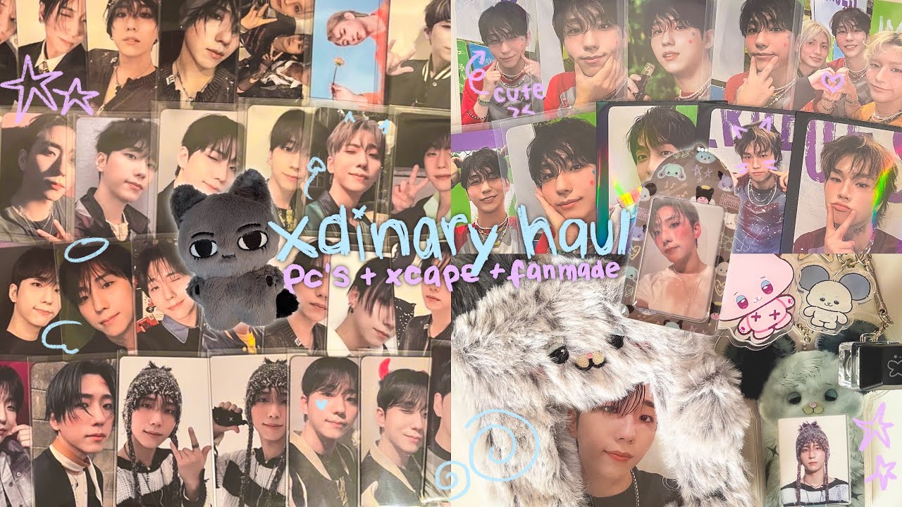 xdinary haul #2 ♬⋆.˚ more beautiful mind era + xcape haul + fanmade items teehee