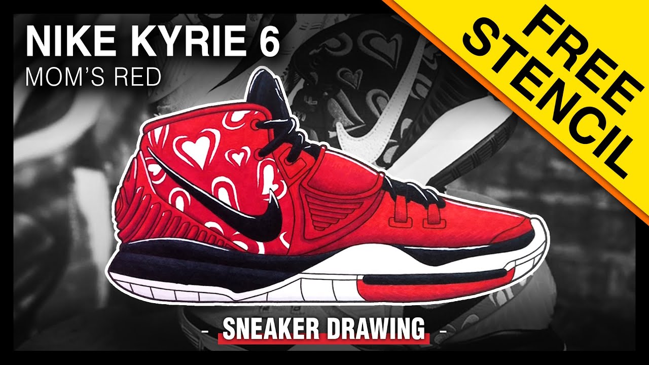 The Future of KicksArt!! Nike Kyrie 6 Mom's Collection Red - Sneaker Art