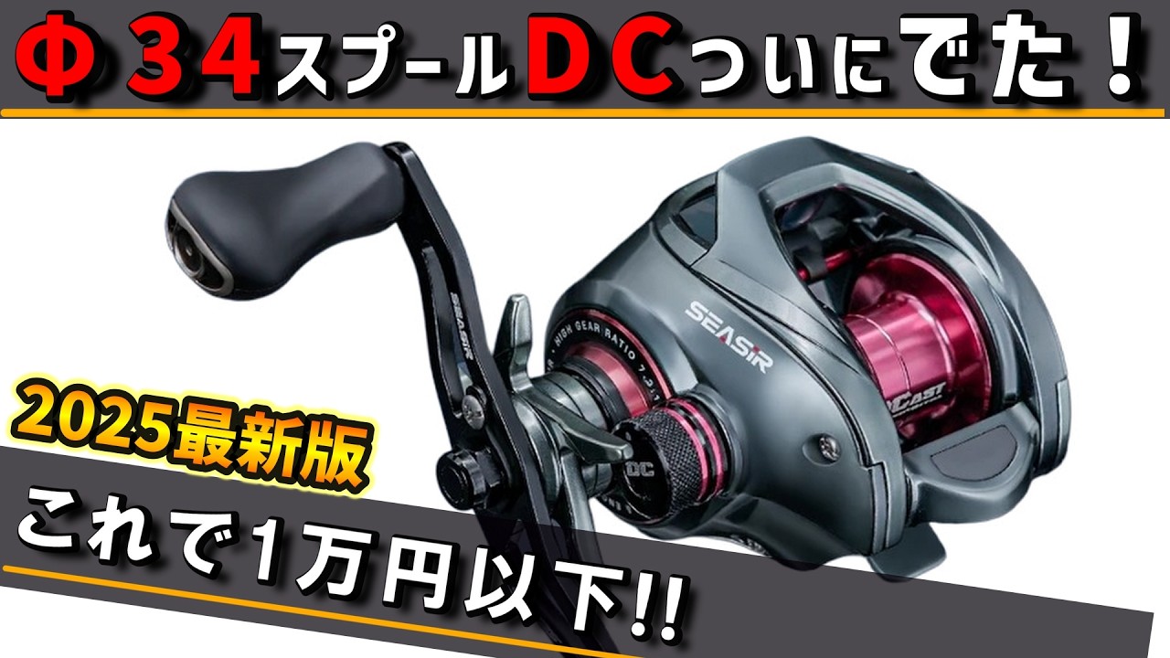 【遠投仕様DC!!】バスからチヌにベストなDC!?新製品ユニバーサルスプールの激安中華DCリールを検証!!【SEASIR DCAST】