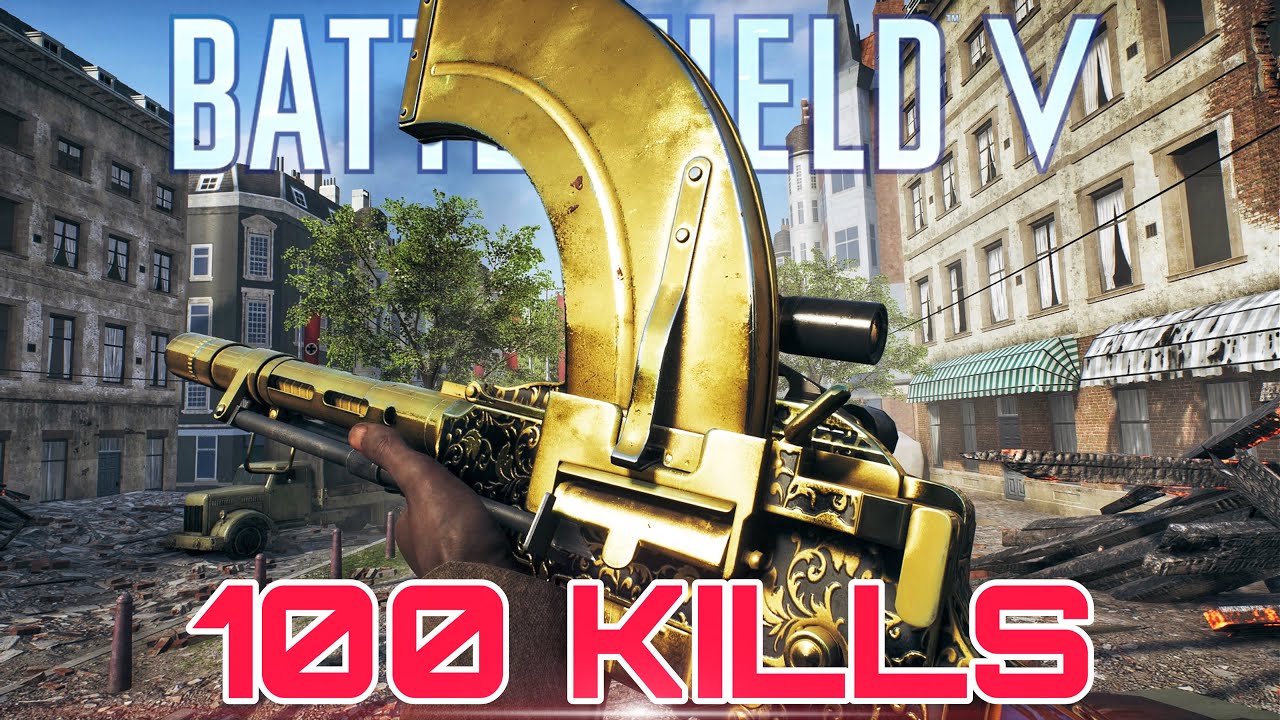 Battlefield V 100 Kills Madsen MG Underground Conquest