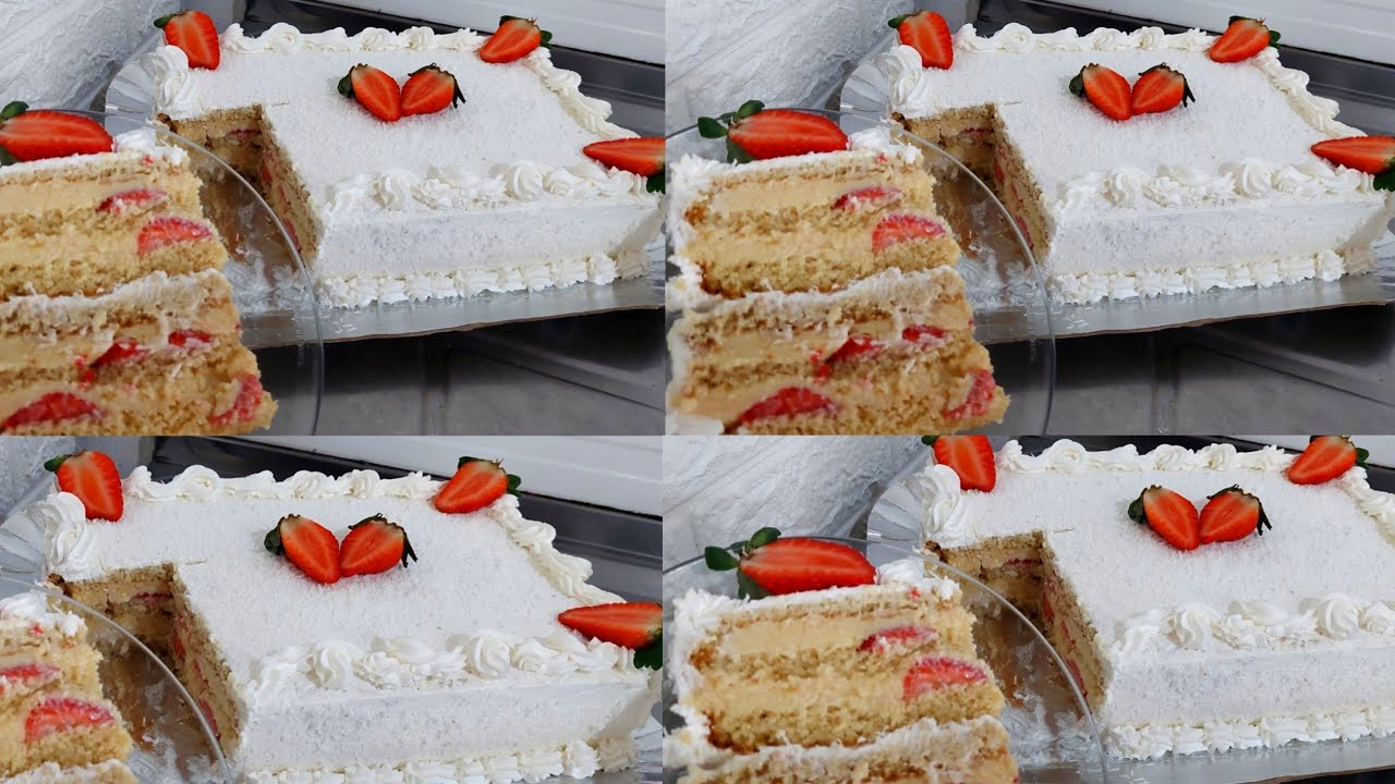 Bolo de aniversário com massa pronta