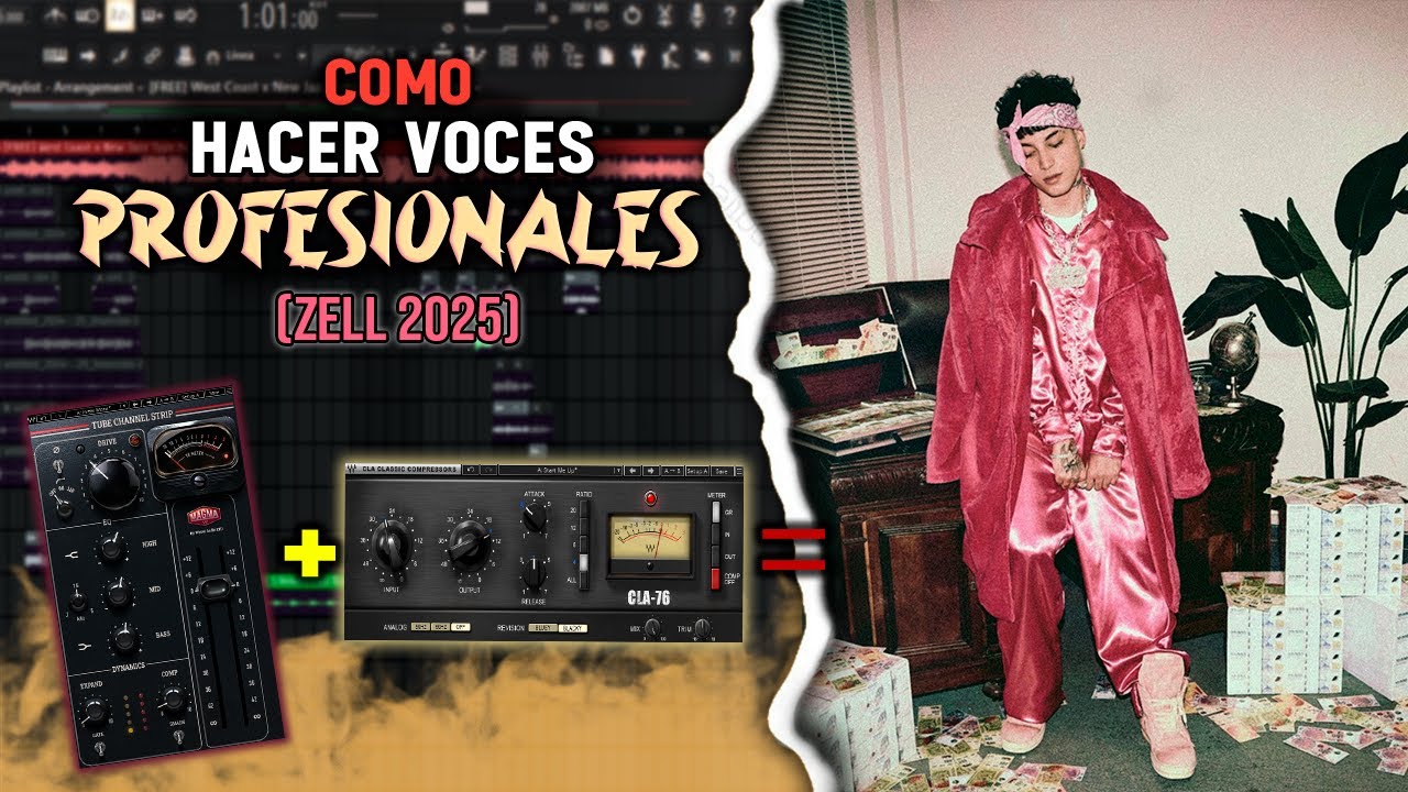 🏀Comó HACER MEZCLA de VOCES de TRAP (Type Zell - Ballin de Verdad) | FL Studio 2025