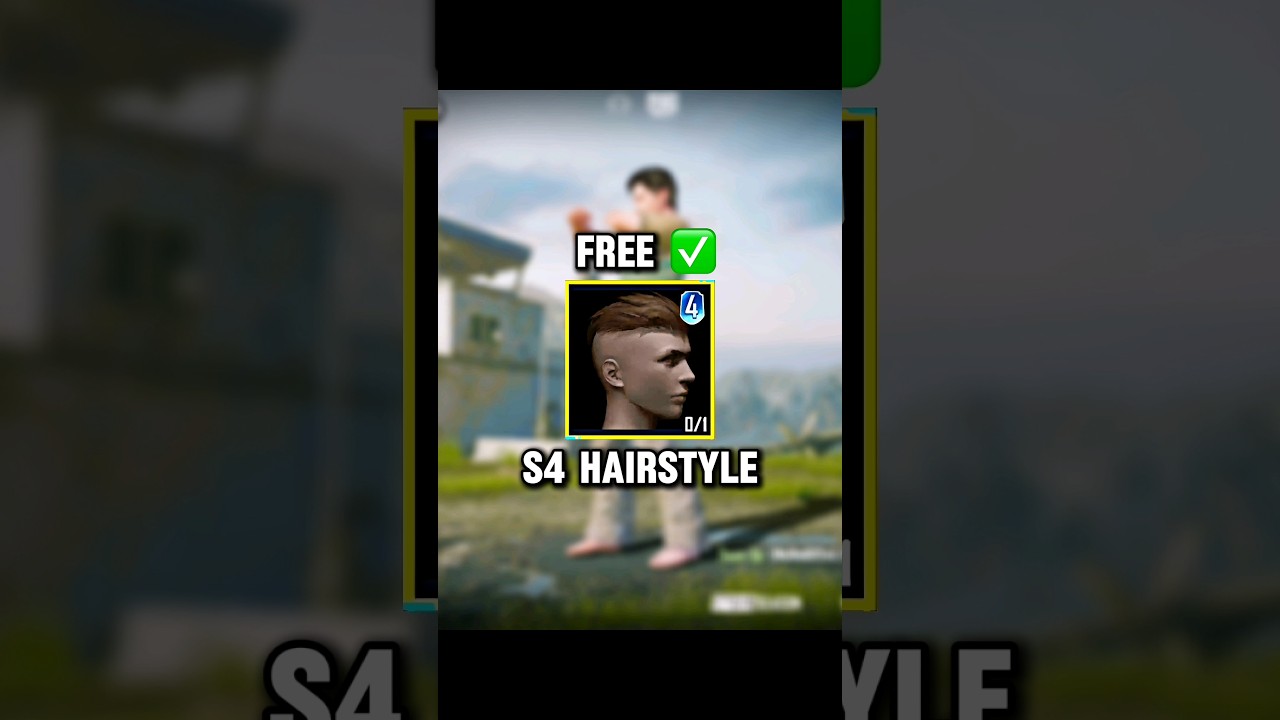 Free Unlock Season 4 Hairstyle Trick ✅ #pubgmobile #bgmi #tipsandtricks