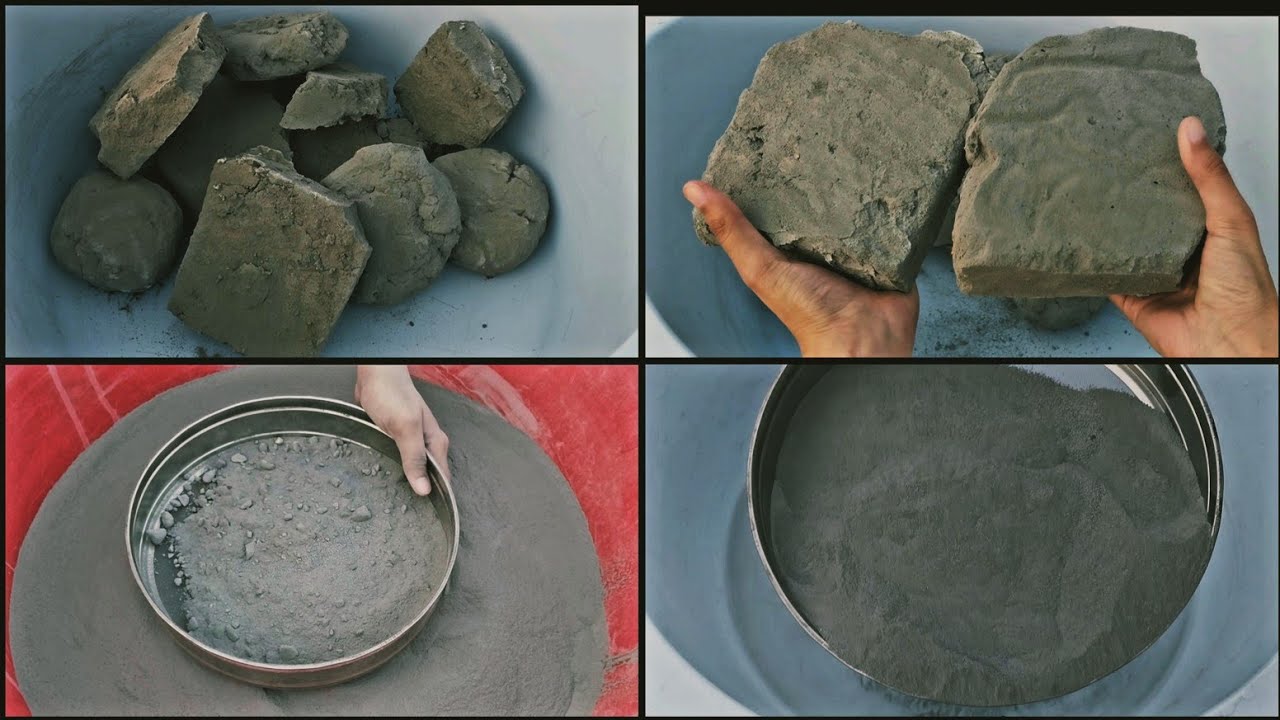 Vlog: Pure cement ki crumbling sifting&Pouring mixing with funny story