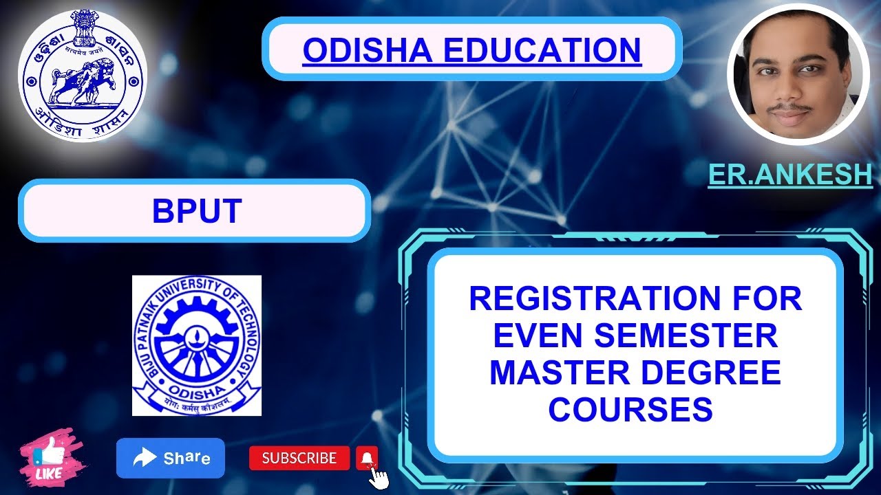 REGISTRATION FOR EVEN SEM MASTER DEGREE COURSES (6TH/4TH)#bput #mtech