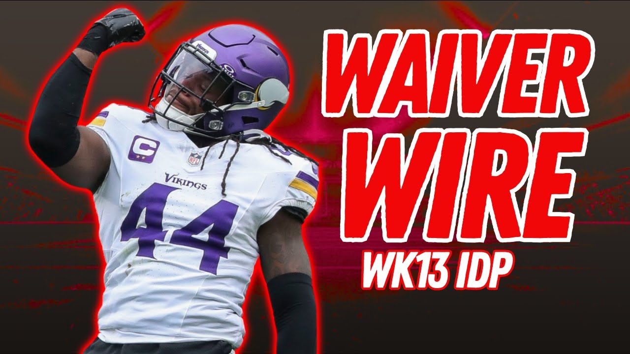 Best WK13 IDP Waiver Wire DB Sleepers for Your Fantasy Football Team!