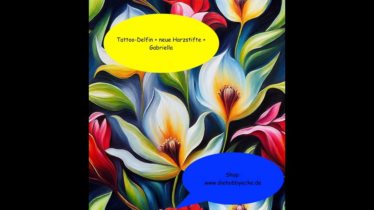 Diamond Painting/Wow, ein toller Tattoo-Delfin, Stifte und......