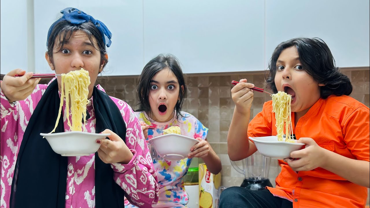 Bhai Behan Ne Kia Noodles Making Challenge 🍜 || Short Story || @MUSA TANVEER