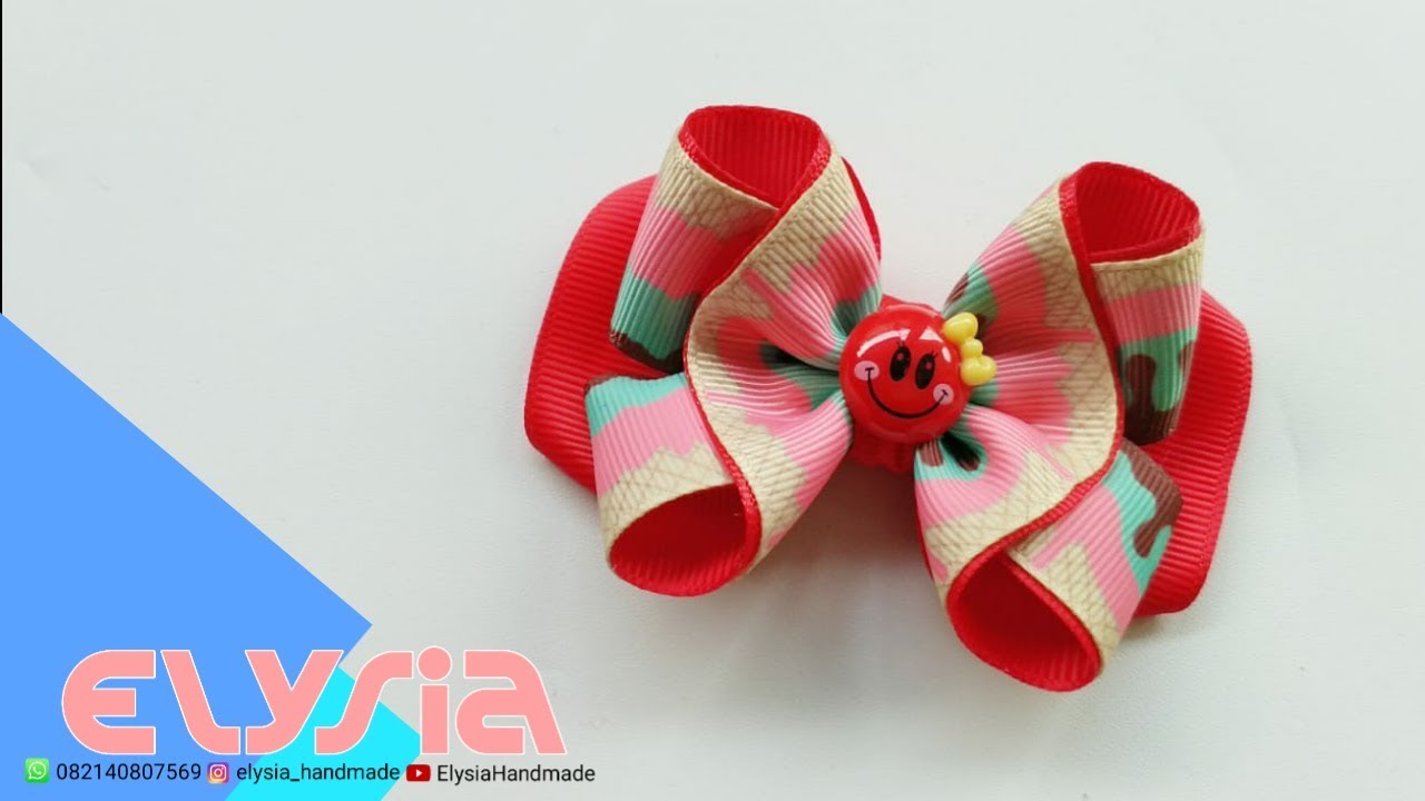 Laço Aula 🎀 Ribbon bow 🎀 DIY by Elysia Handmade