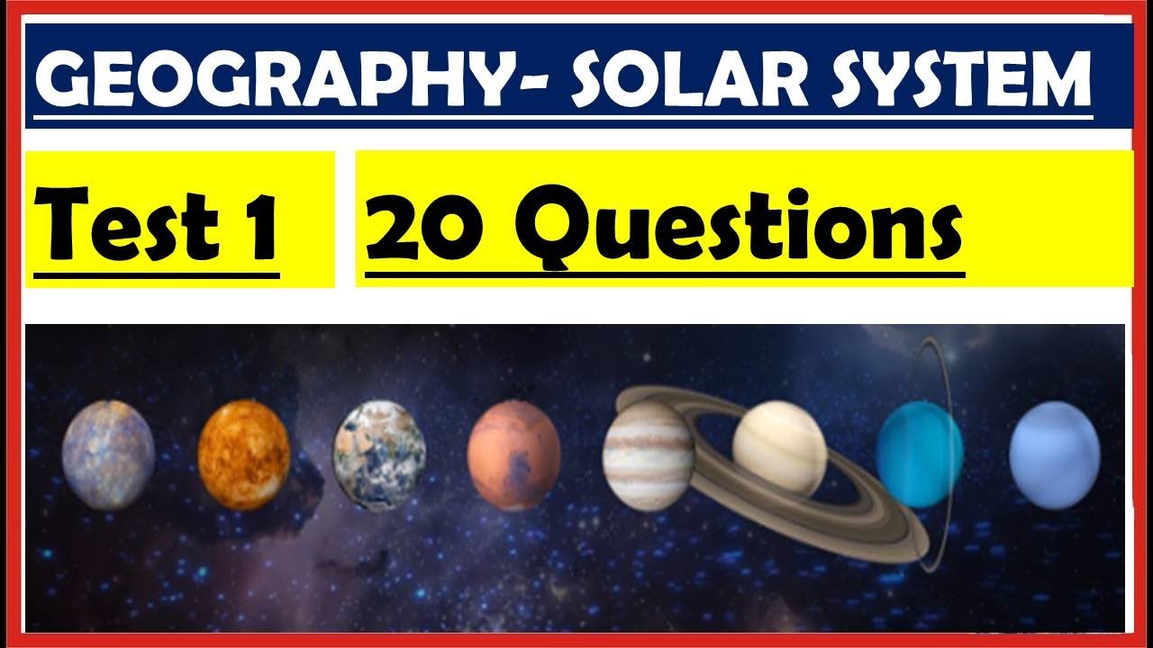 Test 1- Most Expected Questions on Solar System for NDA, UPSC, SSC, PSC, CDS || Mayur Dhokchaule