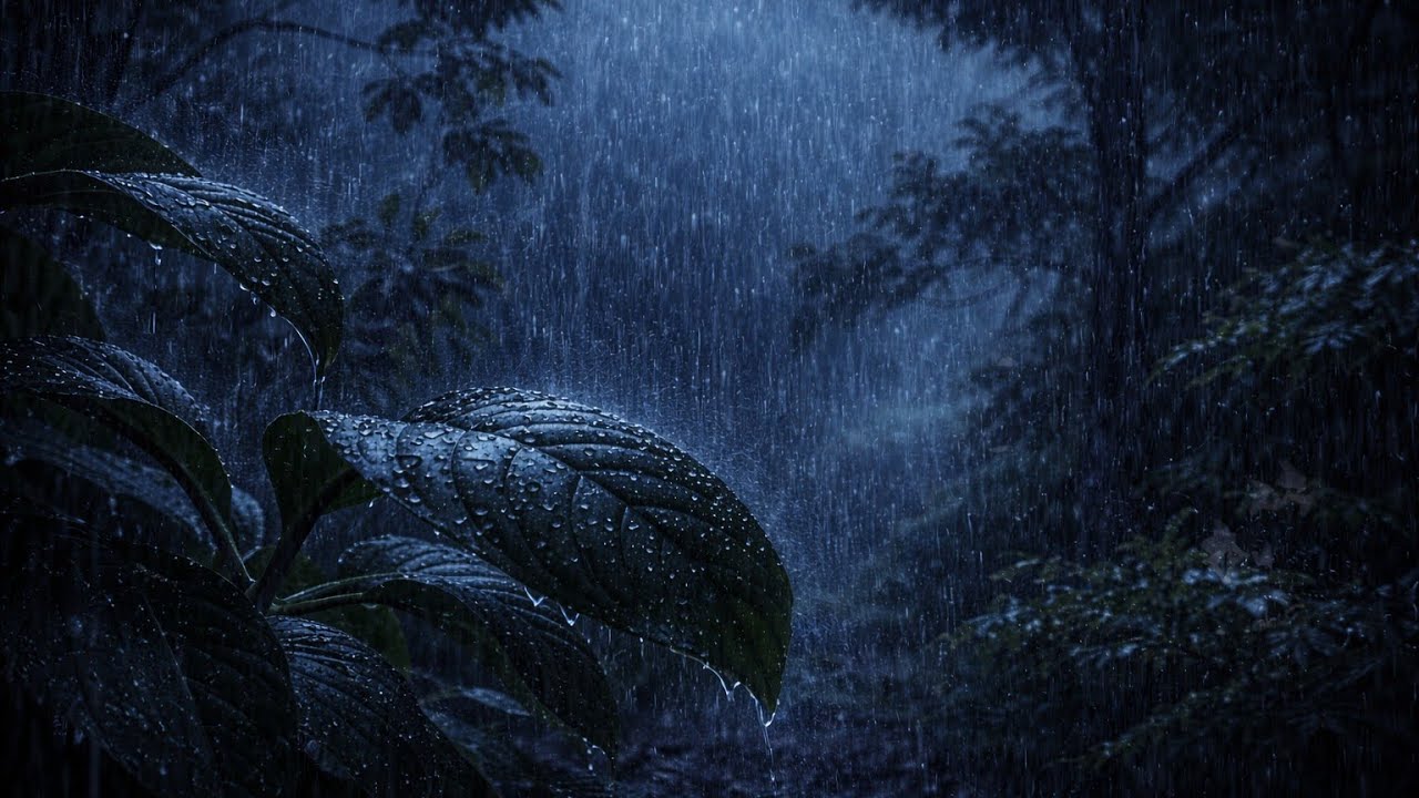 Heavy Rain in the Forest 🌧️ Live from Nature – Deep Sleep, Relax & Study | 10 Hours”