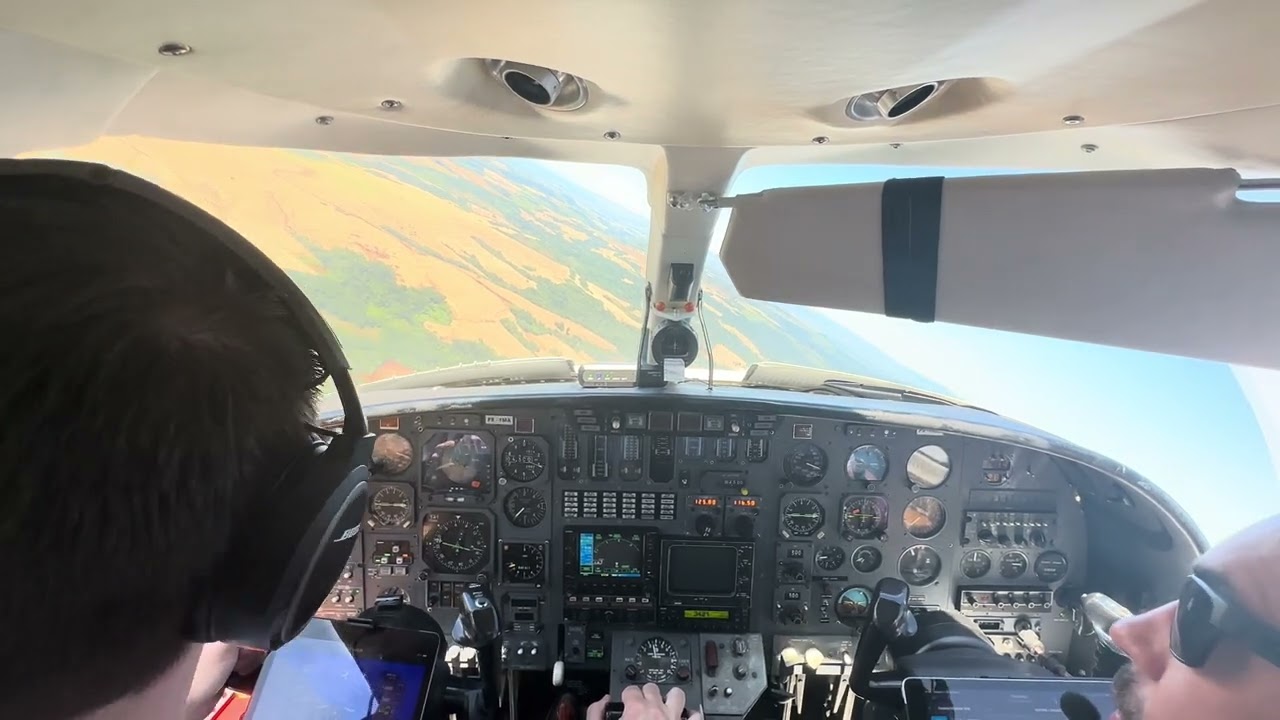 Pouso do Citation 500 em Manoel Ribas-PR