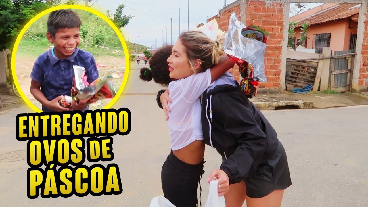 ENTREGANDO OVOS DE PÁSCOA PARA CRIANÇAS CARENTES!!!!