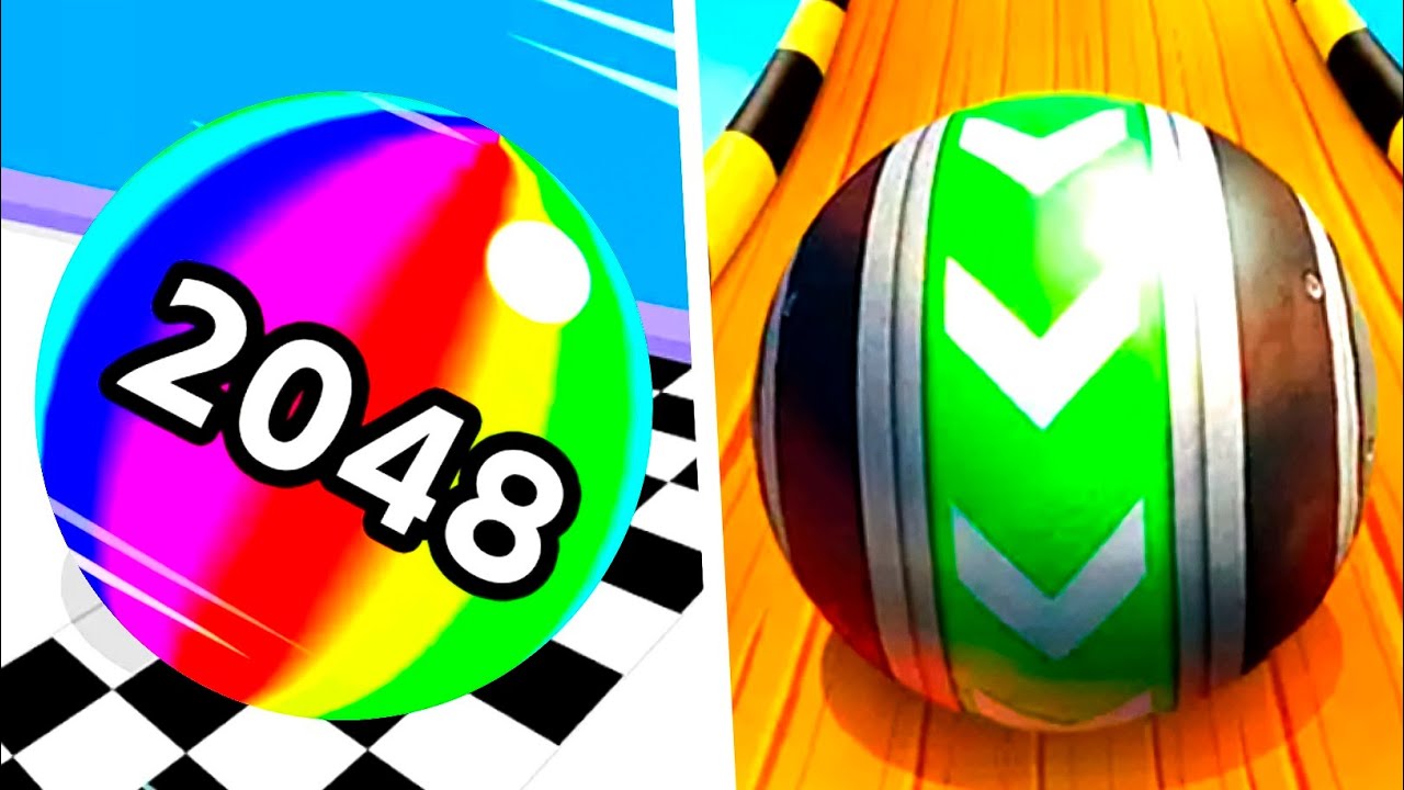 Ball Run 2048 | Sky Rolling Ball 3d - All Level Gameplay Android,iOS - NEW UPDATE Best Games Videos