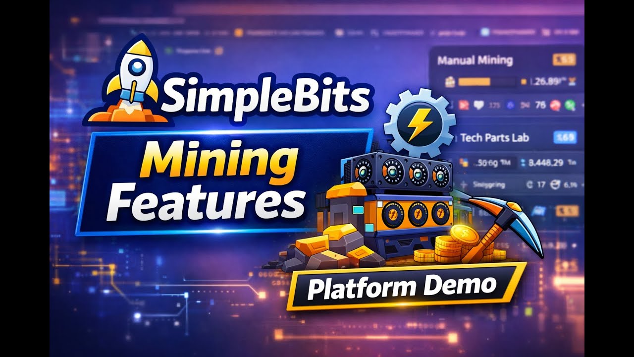 SimpleBits | C&oacute;mo funcionan los Tech Parts ⚙️ + Demo de miner&iacute;a manual