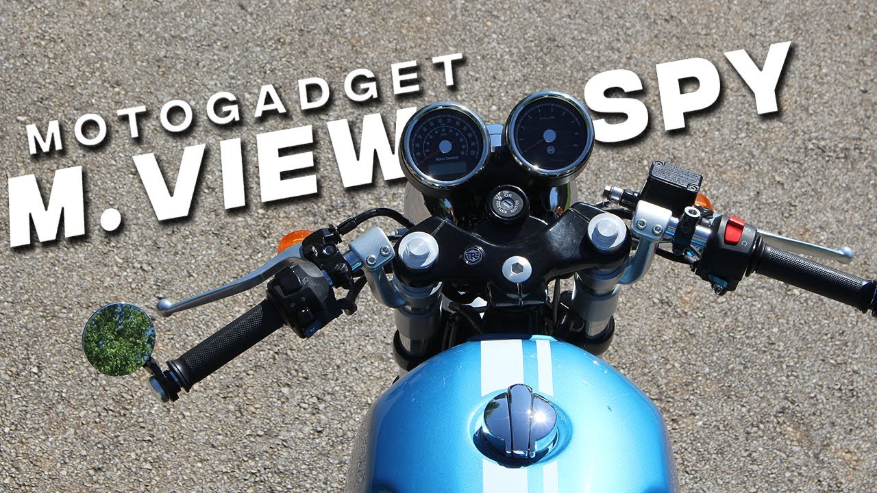MOTOGADGET M.VIEW SPY MIRRORS: Installation on Royal Enfield Continental GT 650 // Bar end mirrors