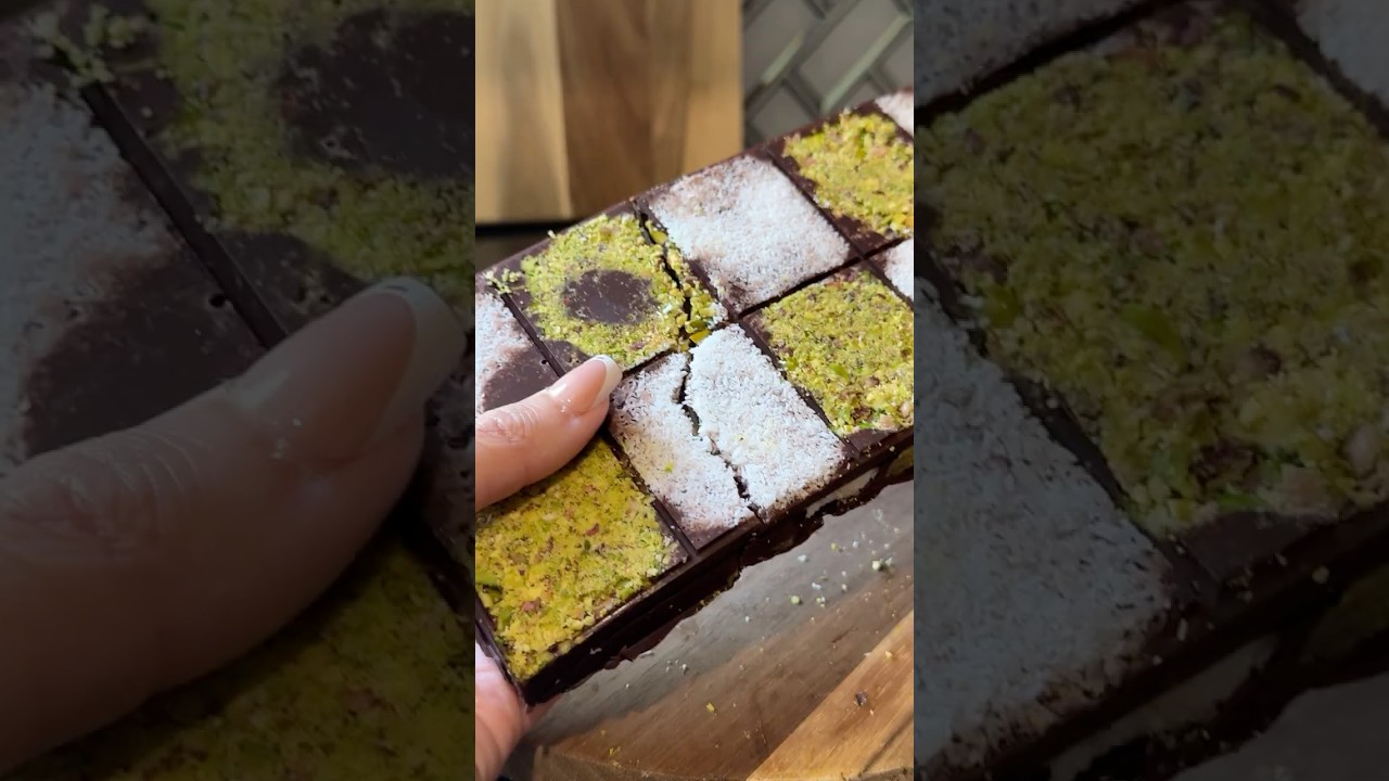 Dubai Chocolate Bar with Turkish twist!! Part 2 #dubaichocolate #asmr #recipe