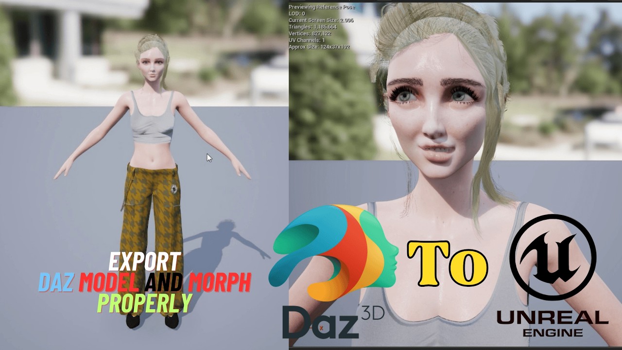 Daz To Unreal Character Transfer Properly, Setup, and Fixes in 5.7
