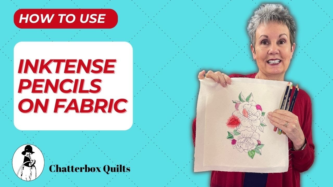 5 креативных приемов использования карандашей Inktense на ткани