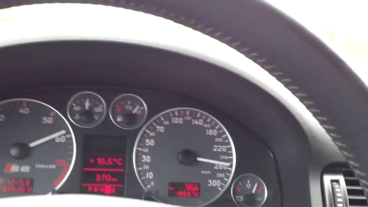 Audi S6 4B V8 Bj 2002 Beschleunigung acceleration 0-260 km/h Autobahn V8 Sound