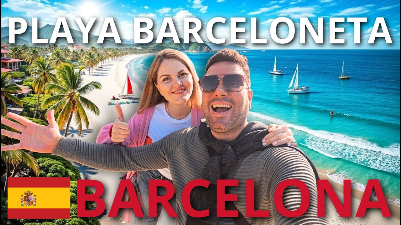 Мы отправились на пляж Барселонета, но... что мы там нашли? 🤔🌊⛵️☀️