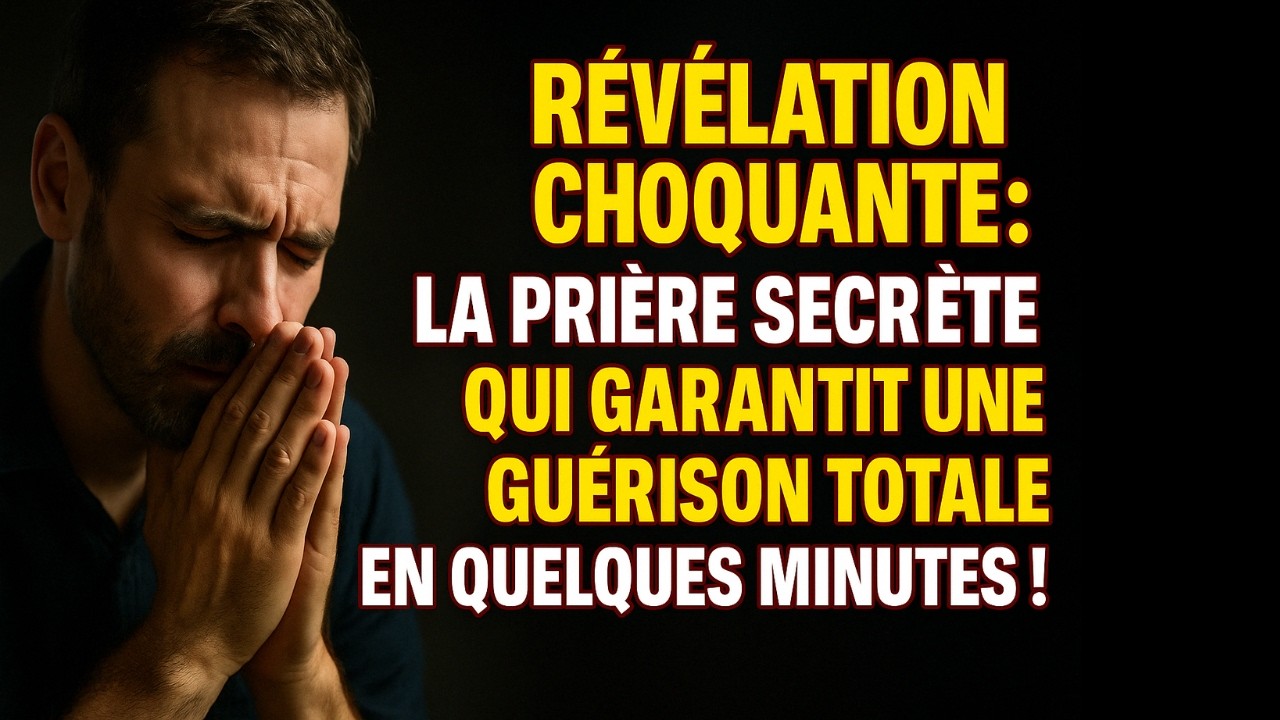 R&eacute;v&eacute;lation Choquante : La Pri&egrave;re Secr&egrave;te Qui Garantit une Gu&eacute;rison Totale en Quelques Minutes !