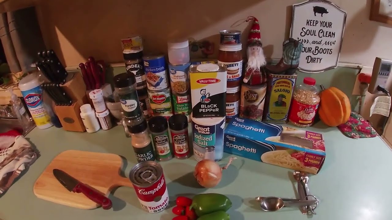 Frugal Living From The Pantry. Campbell's Tomato Soup Spaghetti