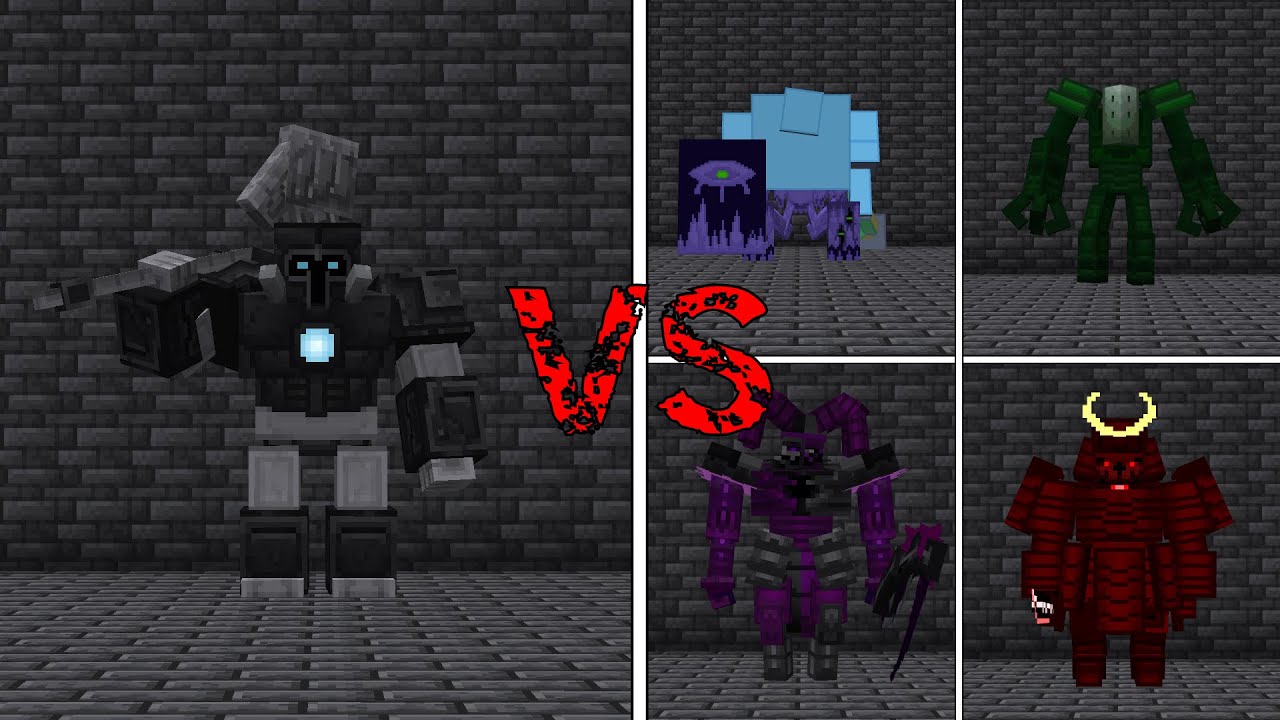 Nameless Guardian vs. All Experimental Bosses | Minecraft Mob Battle 81