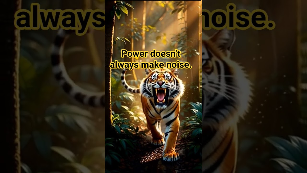 Power doesn’t always make noise.  Silence is the loudest warning.  