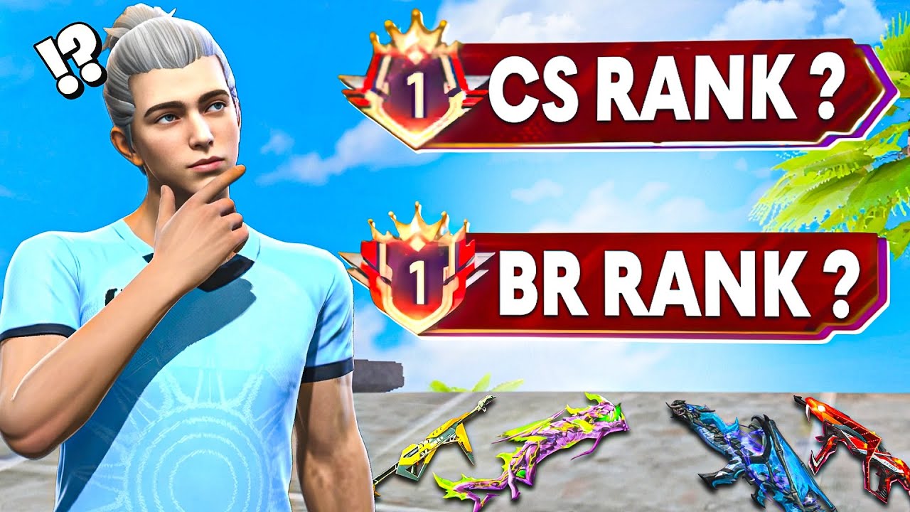 CS RANK vs BR RANK 🤨 : Which Mode is Best For Weapon Glory Titles🤔? Let’s find out…